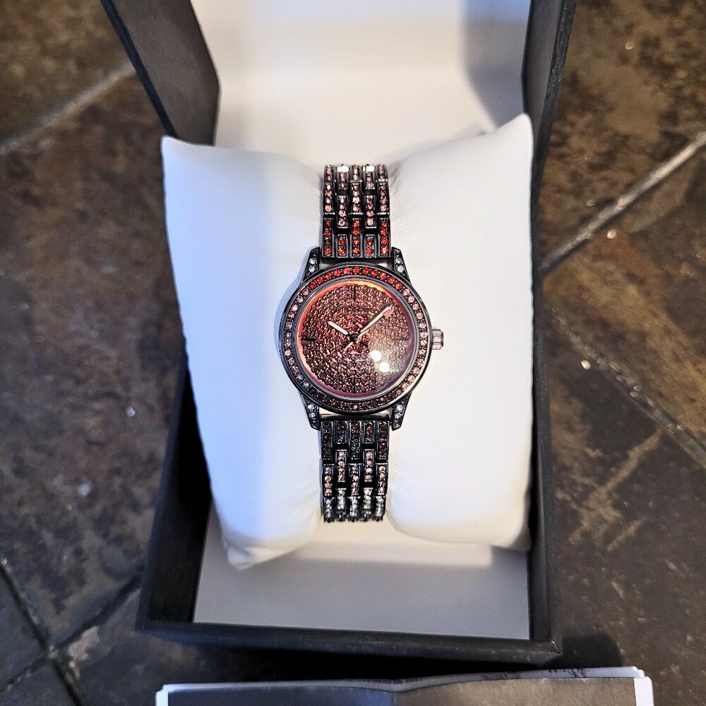 Juicy Couture Women's JC/1144MTBK Swarovski Crystals Mini Watch